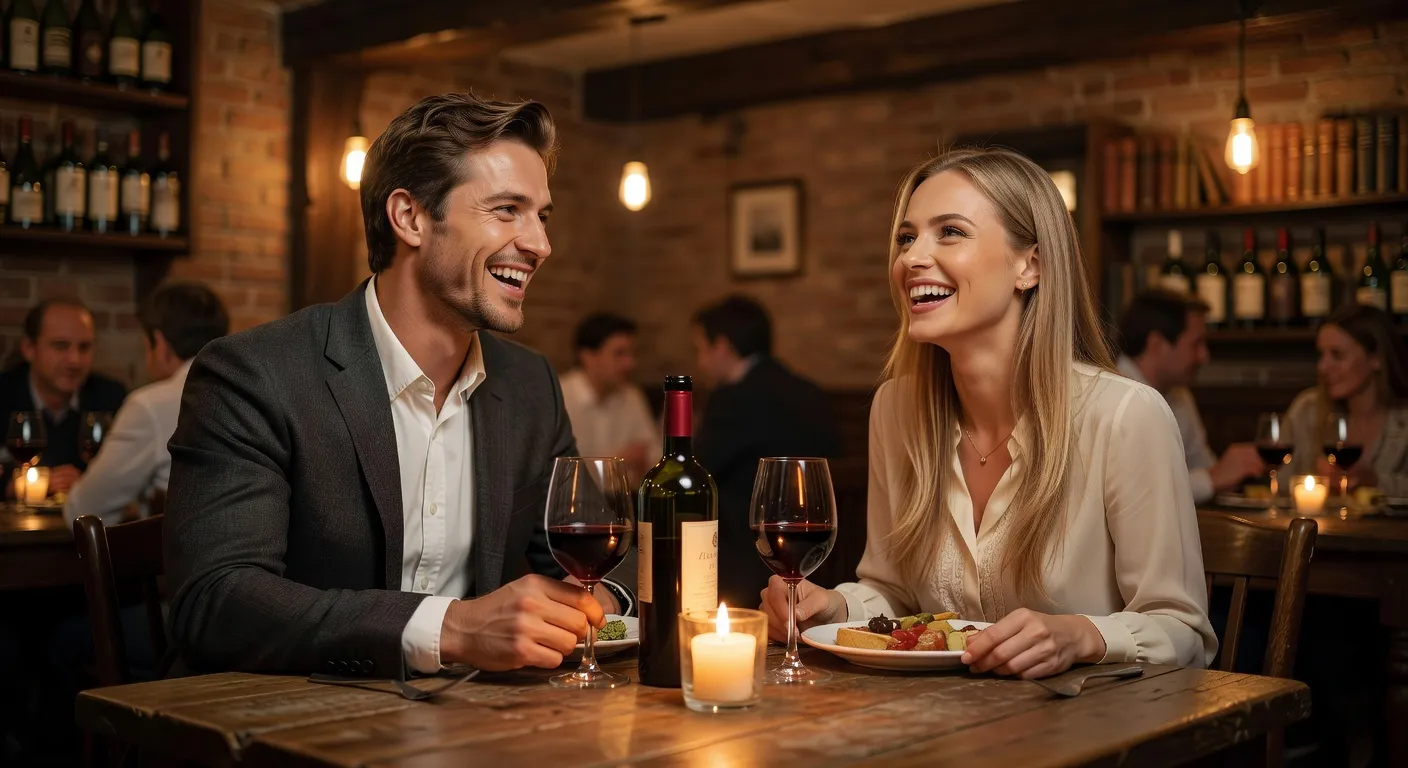 Premier rendez-vous avec une femme russe dans un restaurant intime