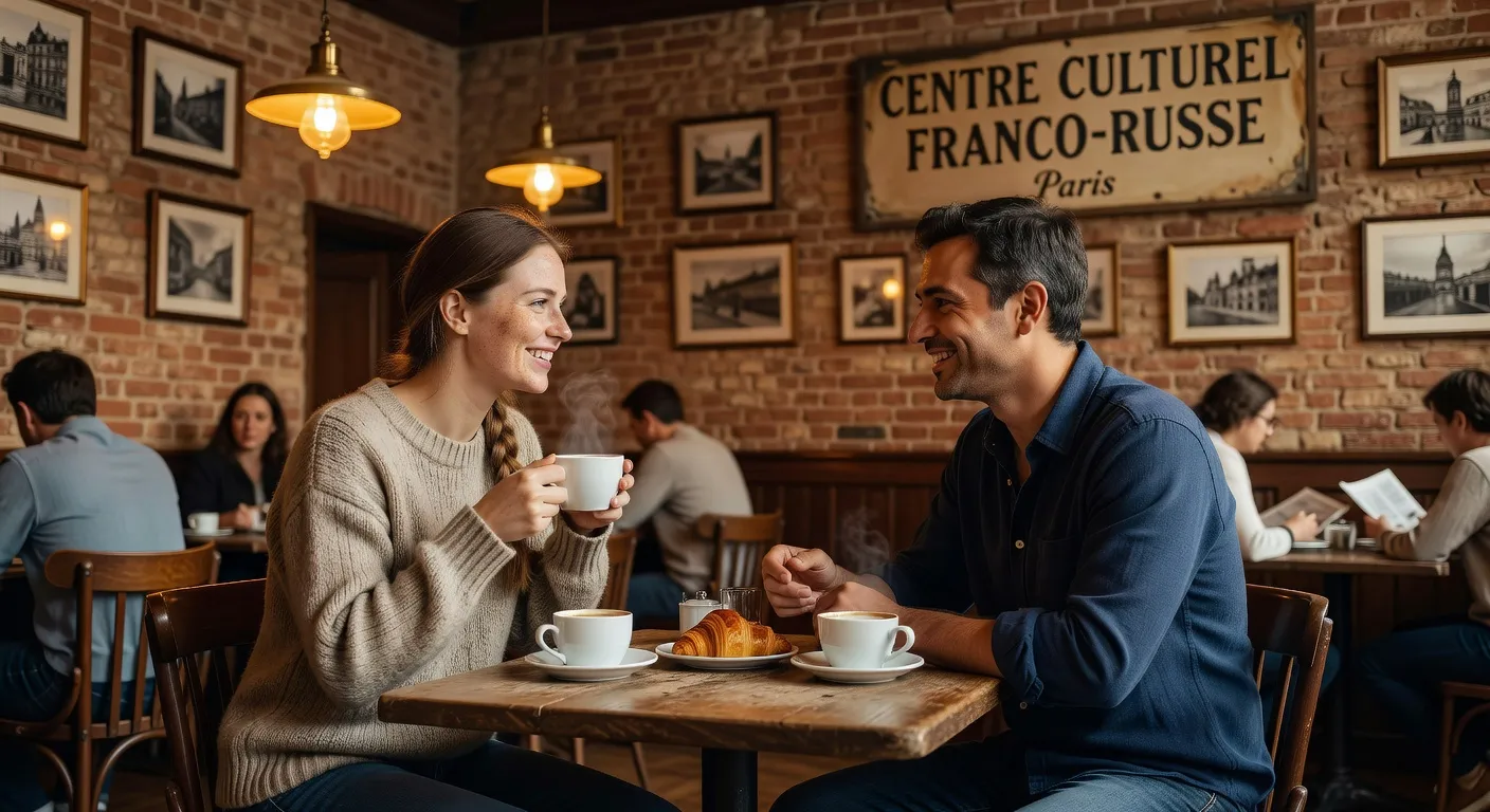 Rencontre avec la diaspora slave dans un cafe parisien